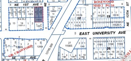 22 NE 11th St, Gainesville, FL - AERIAL map view