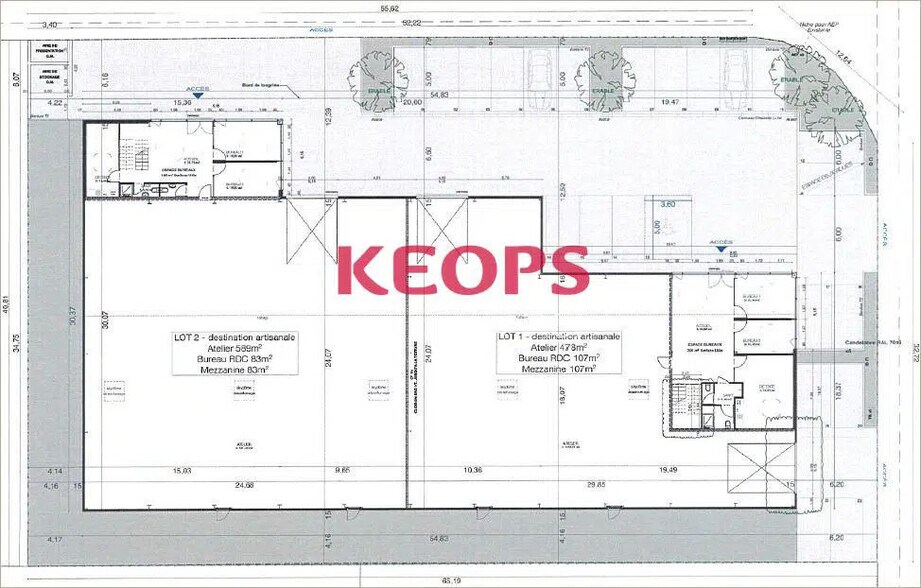 Flex in Beauzelle for lease - Floor Plan - Image 2 of 6