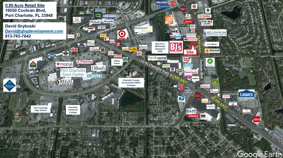 19550 Cochran Blvd, Port Charlotte, FL for lease - Aerial - Image 1 of 4