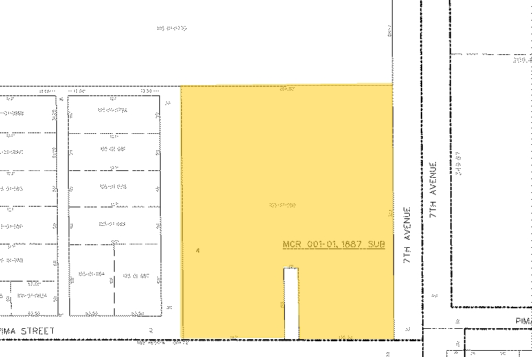 1450 S 7th Ave, Phoenix, AZ for lease - Plat Map - Image 2 of 2
