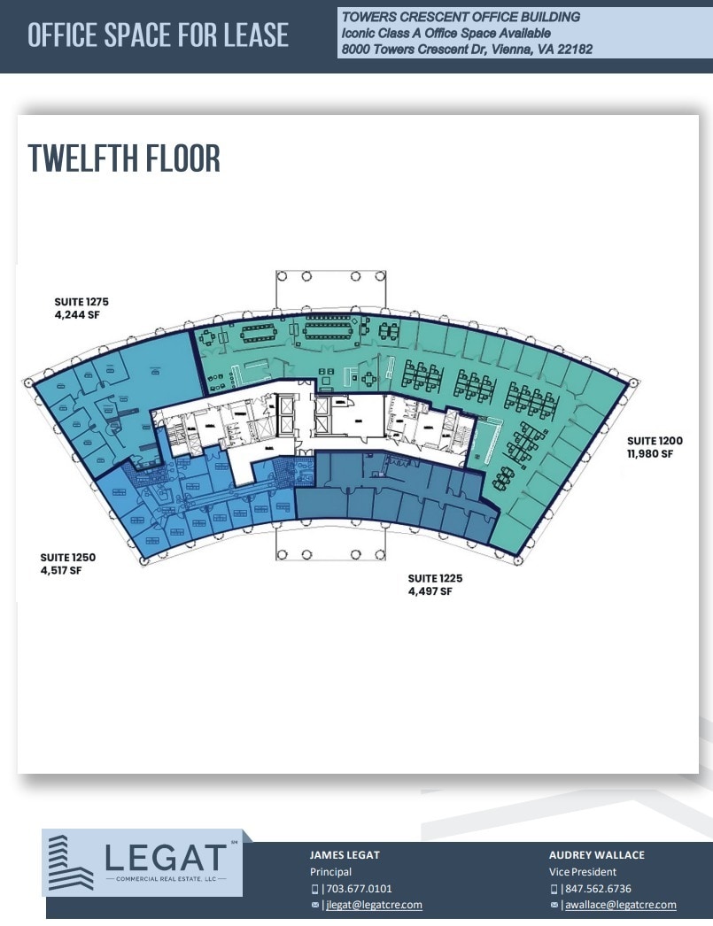 8000 Towers Crescent Dr, Vienna, VA for lease Floor Plan- Image 1 of 1