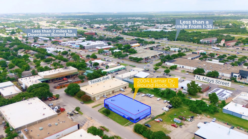 2004 Lamar Dr, Round Rock, TX for lease - Aerial - Image 1 of 10