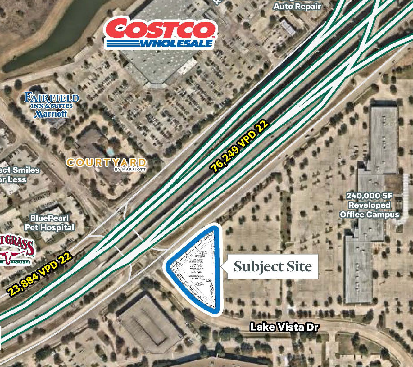 SWQ Hwy 121 and Lake Vista Dr, Lewisville, TX for lease Site Plan- Image 1 of 3