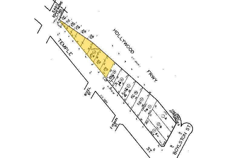 1255 W Temple St, Los Angeles, CA for lease - Plat Map - Image 2 of 5