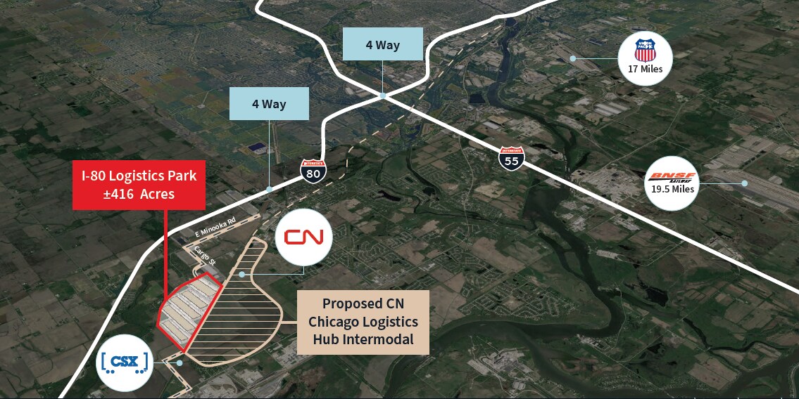 I-80 Rd, Minooka, IL for lease Building Photo- Image 1 of 2