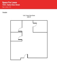 136-140 E Santa Clara St, San Jose, CA for lease Floor Plan- Image 1 of 2