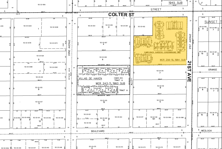 2101 W Colter St, Phoenix, AZ for sale - Plat Map - Image 2 of 25