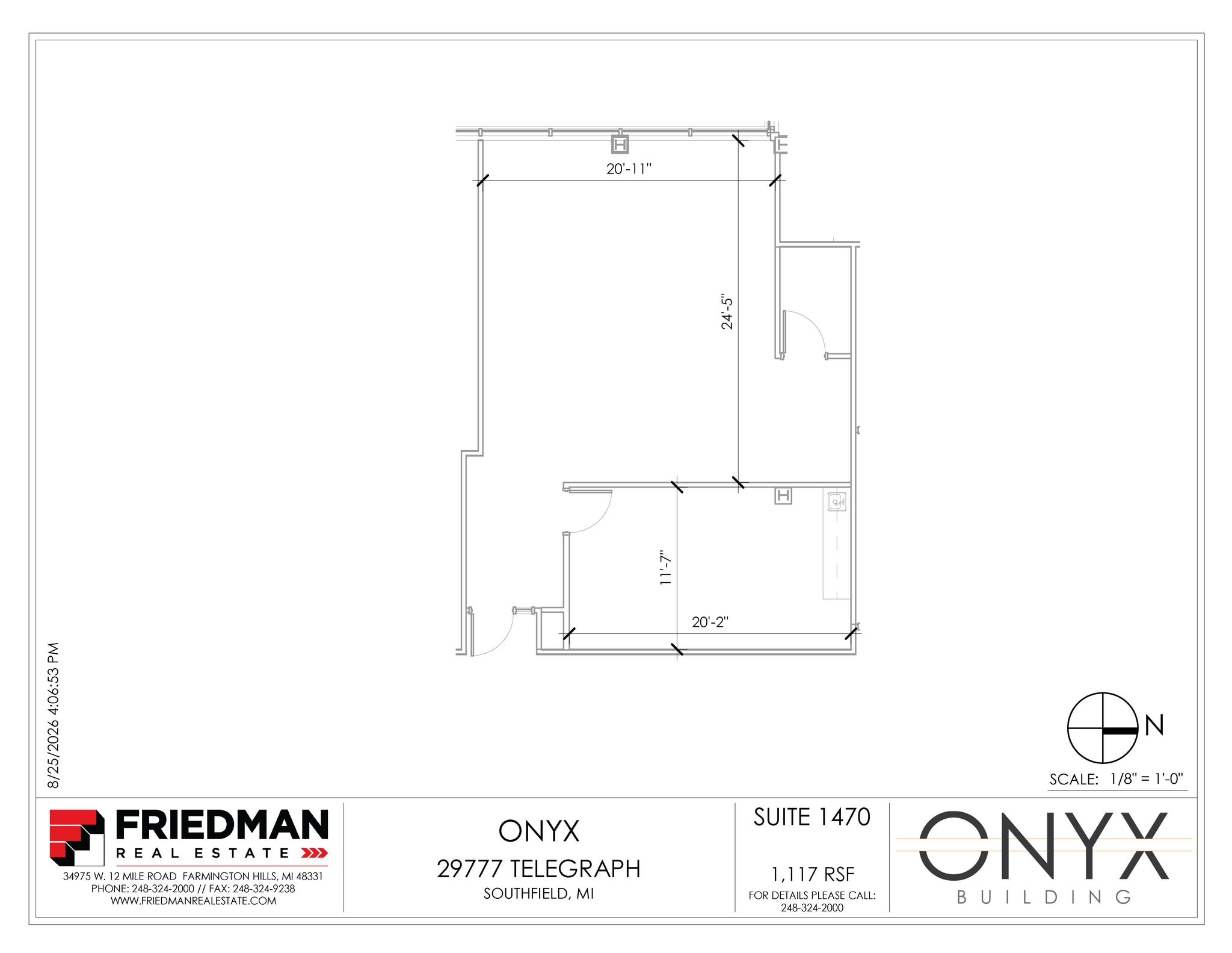29777 Telegraph Rd, Southfield, MI for lease Floor Plan- Image 1 of 2