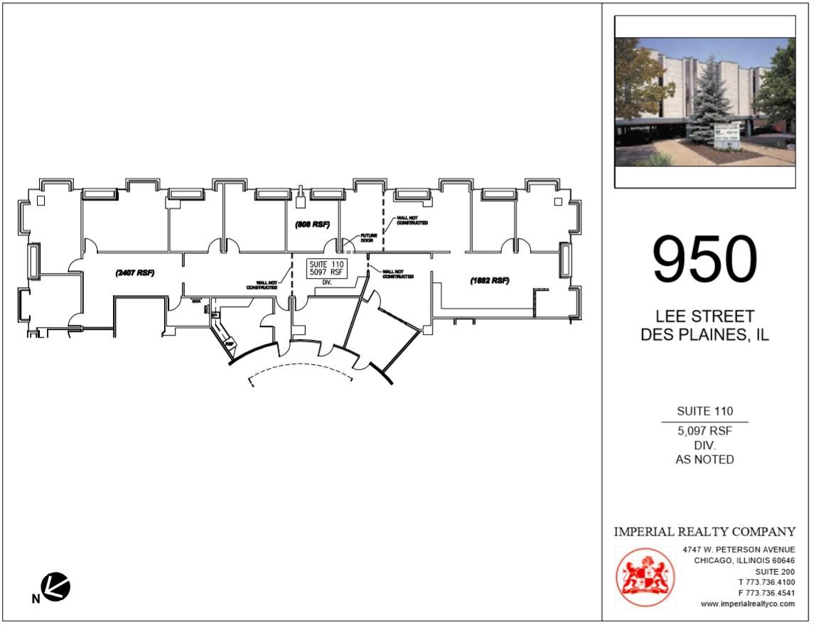 950 Lee St, Des Plaines, IL for lease Floor Plan- Image 1 of 12