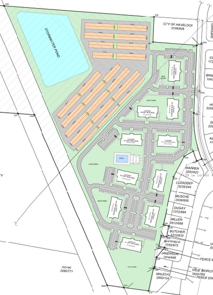 Fox Ridge Ct, Havelock, NC for sale - Site Plan - Image 2 of 3