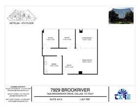 7929 Brookriver Dr, Dallas, TX for lease Floor Plan- Image 1 of 3