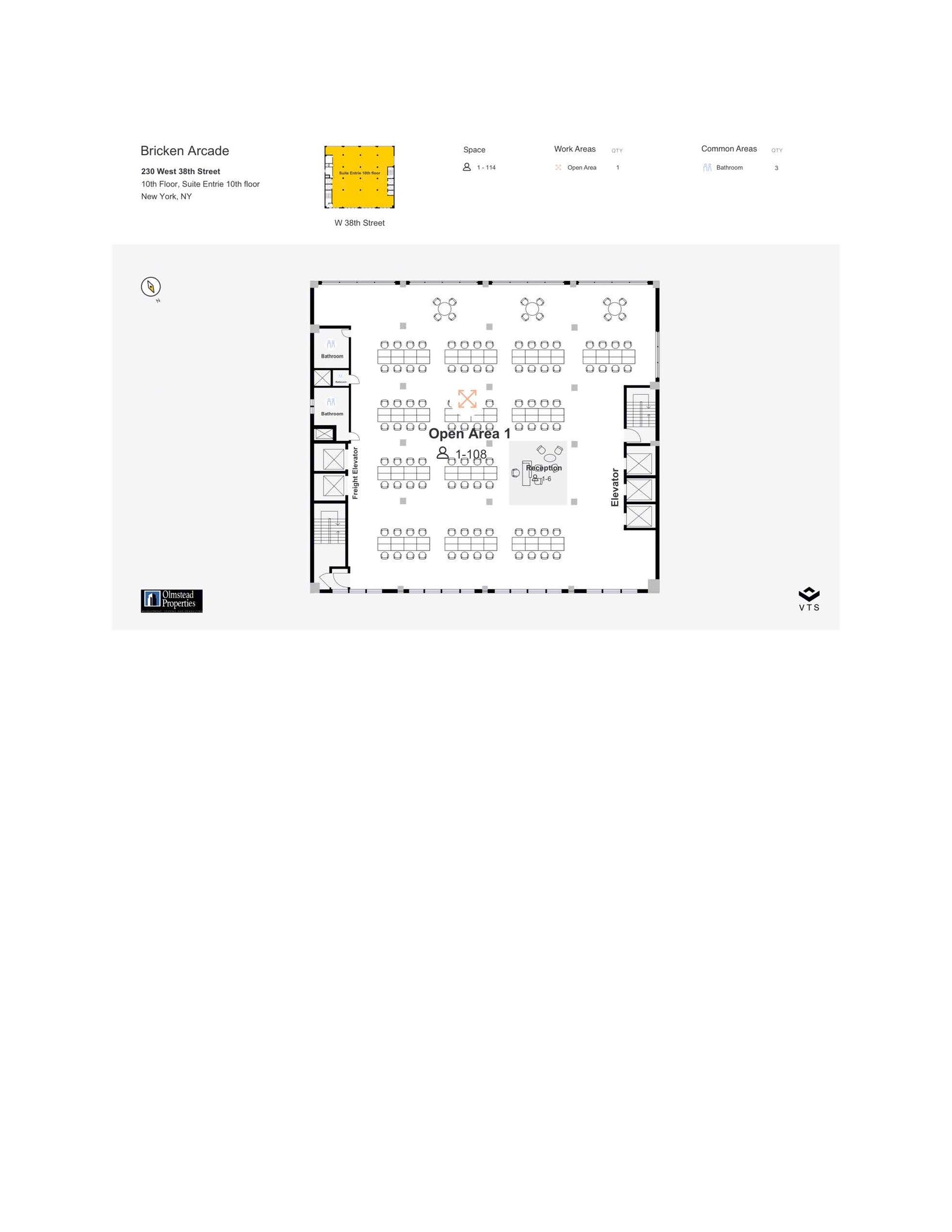 230 W 38th St, New York, NY for lease Floor Plan- Image 1 of 3