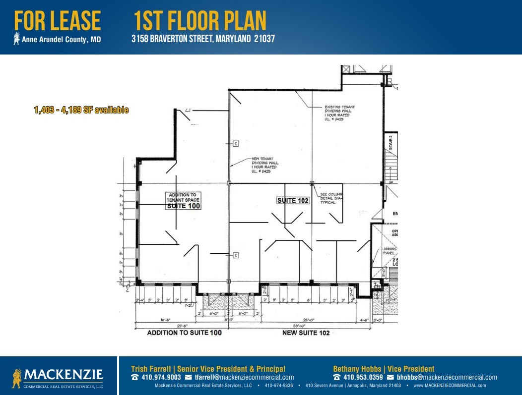 3158 Braverton St, Edgewater, MD for lease Floor Plan- Image 1 of 1