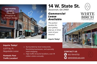 14 W State St, Savannah, GA for lease Interior Photo- Image 1 of 1