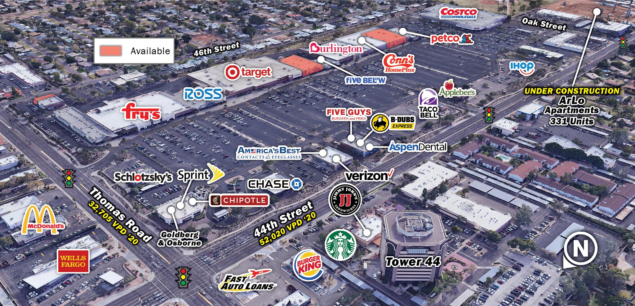 SE Thomas Rd & 44th St, Phoenix, AZ for sale Building Photo- Image 1 of 1