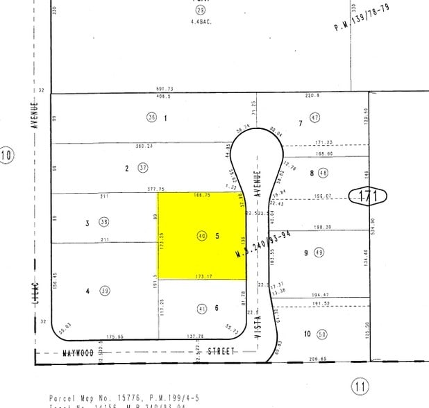 2764 S Vista Ave, Rialto, CA for lease - Plat Map - Image 3 of 3