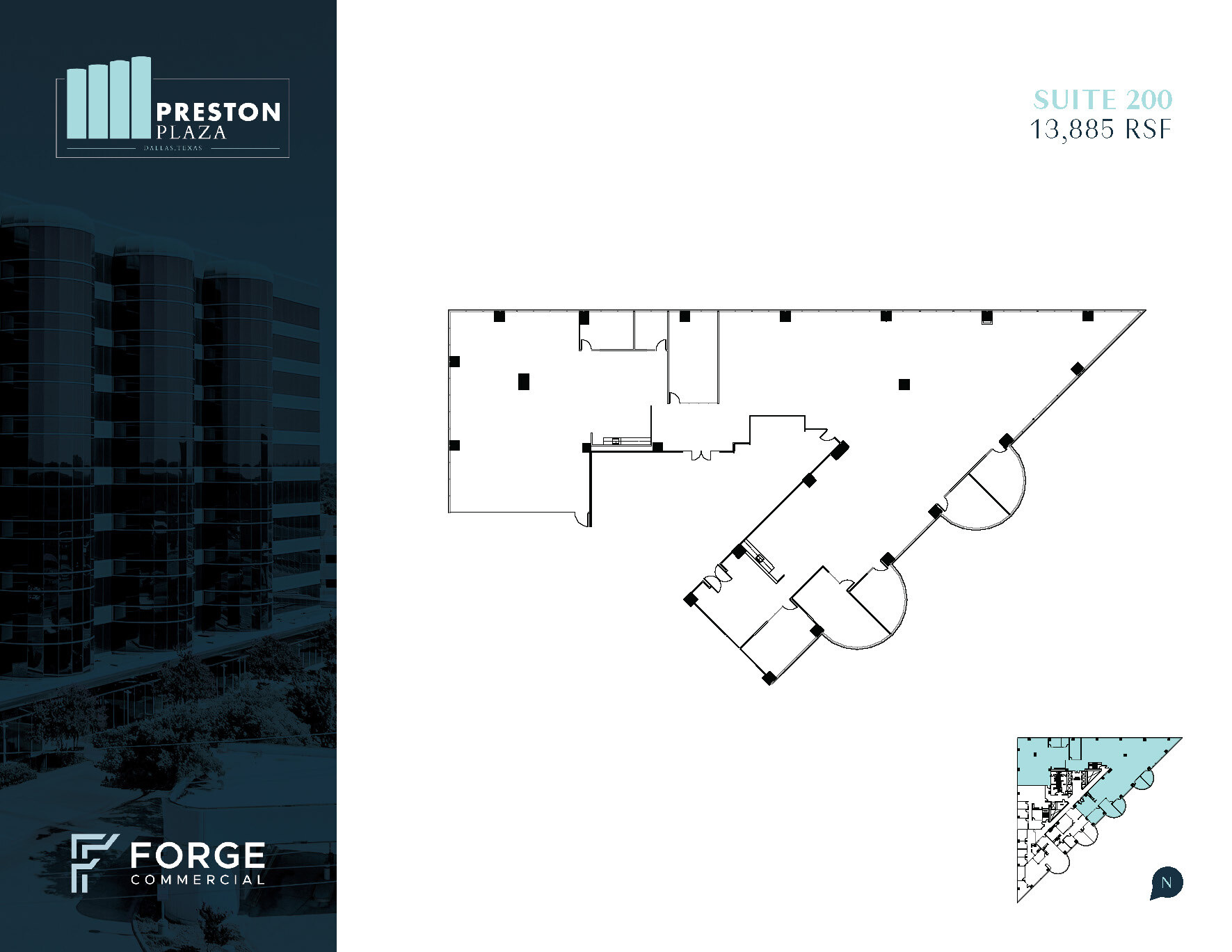 17950 Preston Rd, Dallas, TX for lease Floor Plan- Image 1 of 4