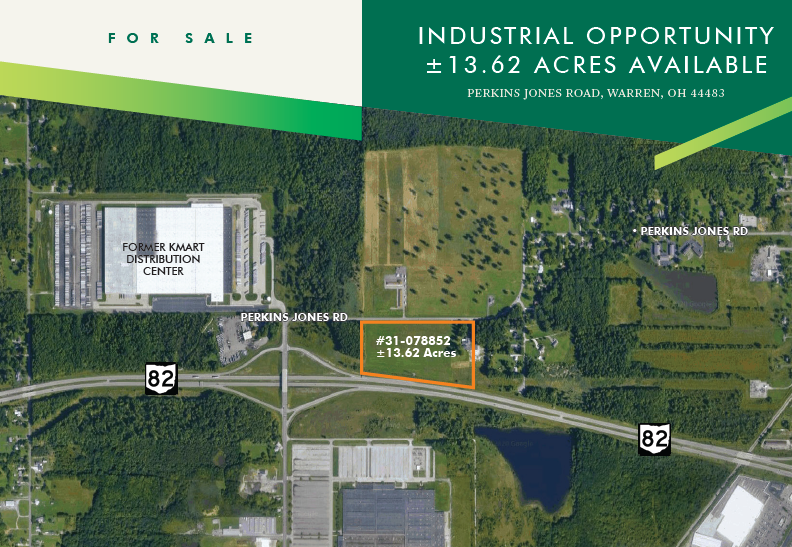 Perkins Jones Rd NE, Warren, OH for sale - Aerial - Image 1 of 1