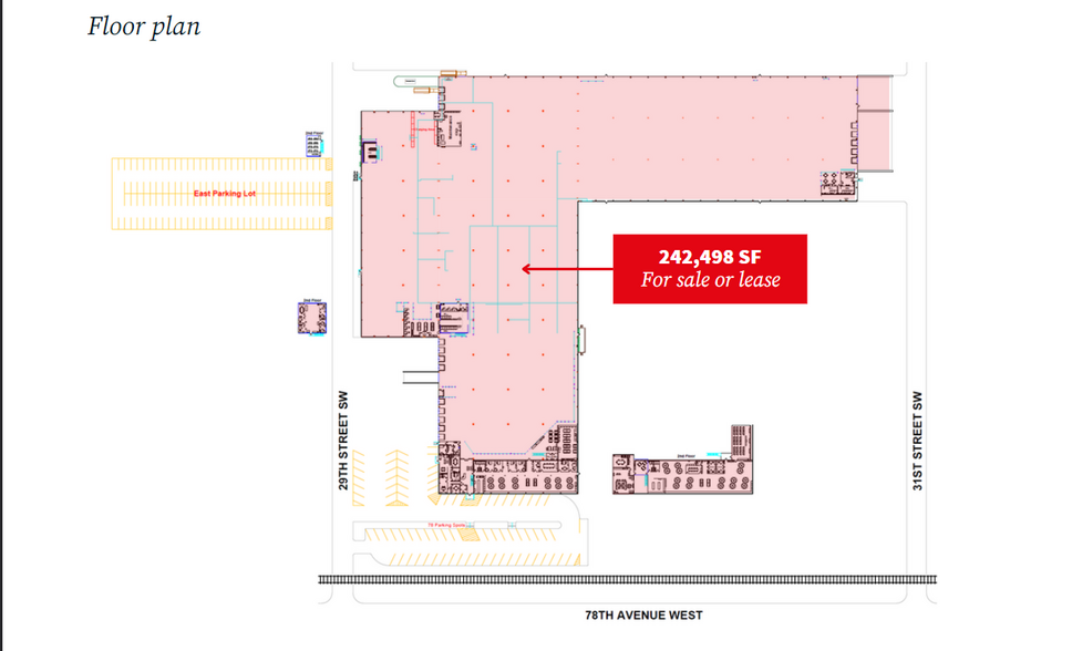 2916 78th Ave, Rock Island, IL for lease - Floor Plan - Image 2 of 2