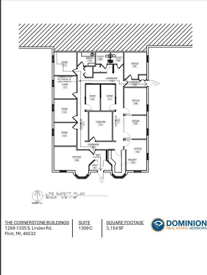 1295 S Linden Rd, Flint, MI for lease Floor Plan- Image 1 of 1