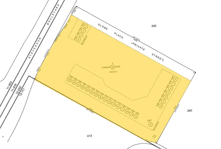 6050-6092 Stevenson Blvd, Fremont, CA for lease - Plat Map - Image 2 of 2