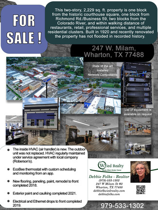 More details for 247 W Milam St, Wharton, TX - Office for Sale