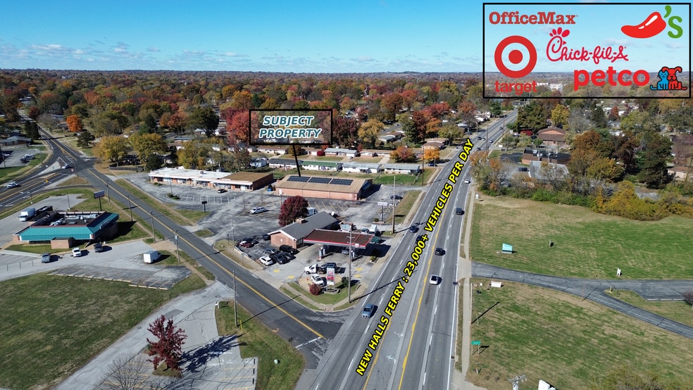13225 New Halls Ferry Rd, Florissant, MO for lease - Aerial - Image 2 of 6