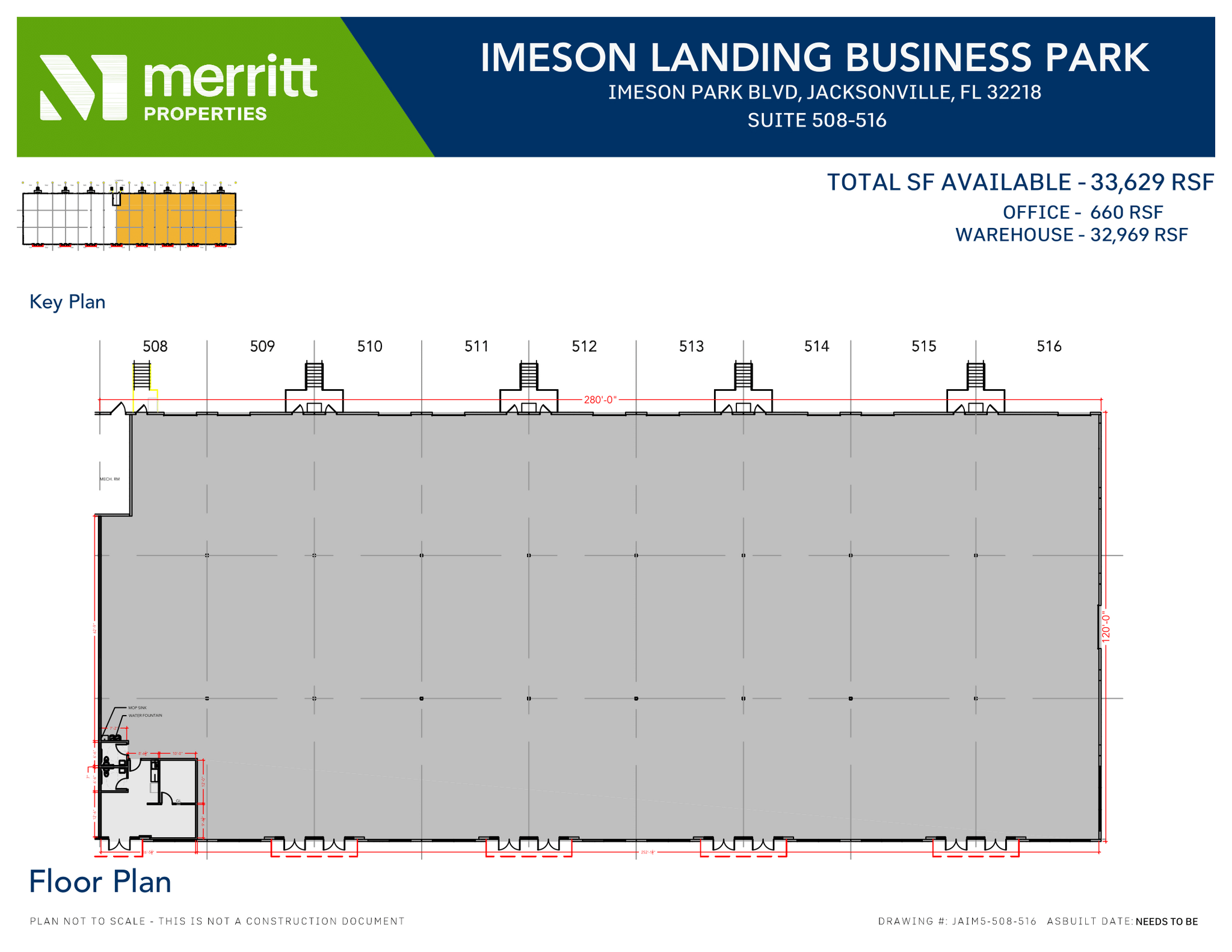 1250 Imeson Park Blvd, Jacksonville, FL for lease Floor Plan- Image 1 of 2