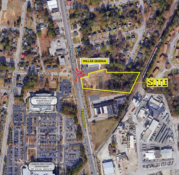 1302 Ramsey St, Fayetteville, NC for sale - Aerial - Image 1 of 1