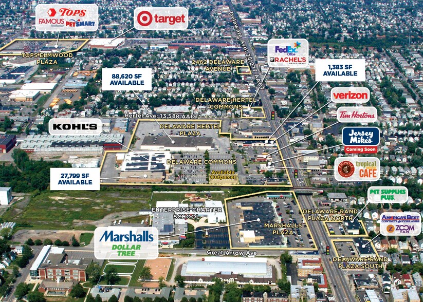 2226 Delaware Ave, Buffalo, NY for lease - Aerial - Image 2 of 6