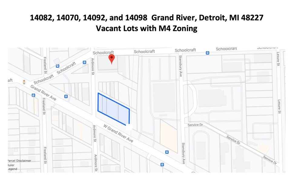 14098 Grand River, Detroit, MI 48227 Land for Sale