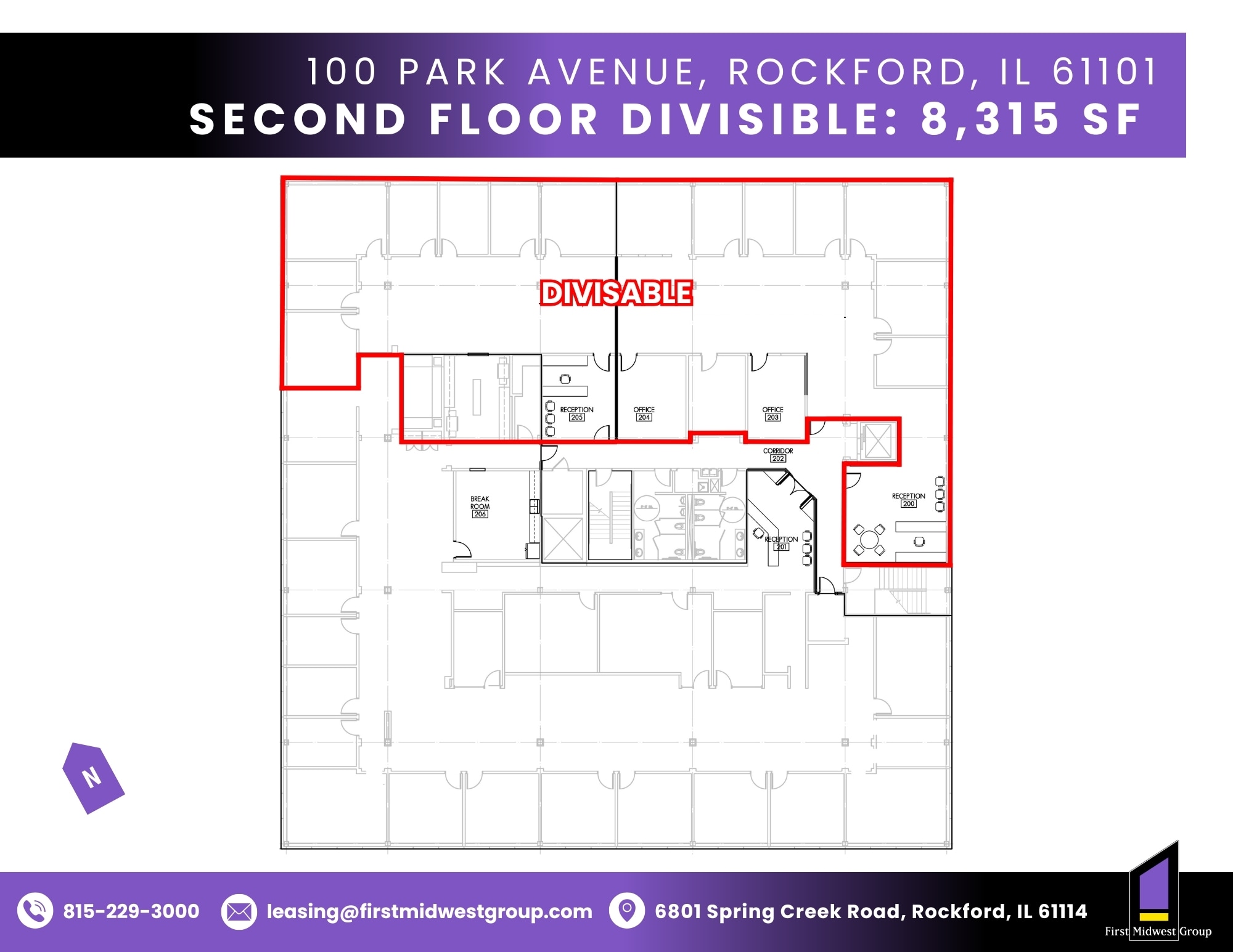 100 Park Ave, Rockford, IL for lease Building Photo- Image 1 of 1