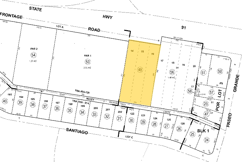 1888 W 6th St, Corona, CA for lease - Plat Map - Image 2 of 4