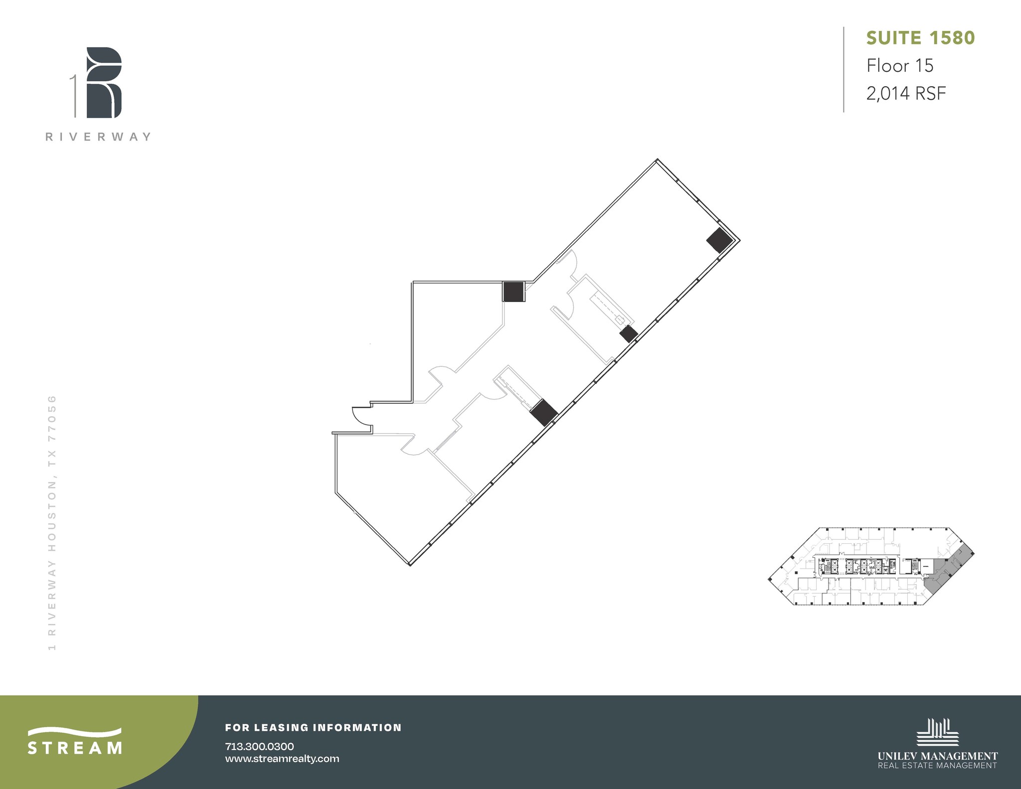 1 Riverway, Houston, TX for lease Floor Plan- Image 1 of 1