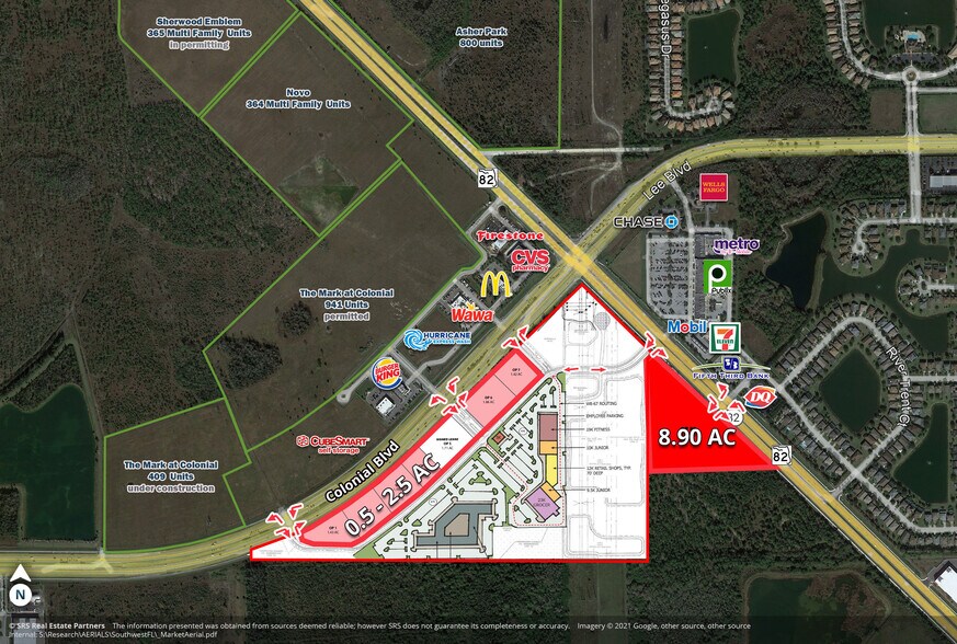 1100 Colonial Blvd, Fort Myers, FL for lease - Aerial - Image 1 of 1