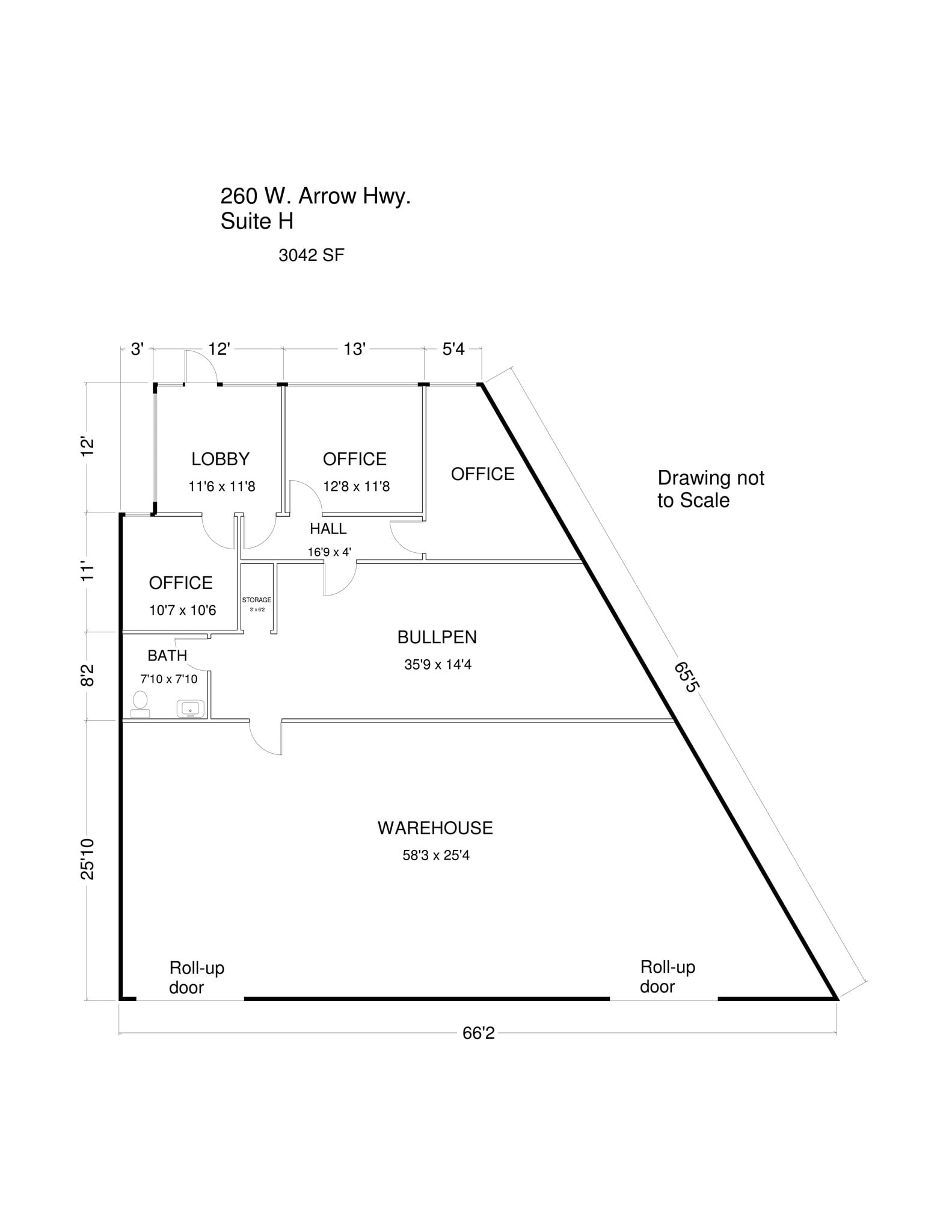 260 W Arrow Hwy, San Dimas, CA for lease Site Plan- Image 1 of 2
