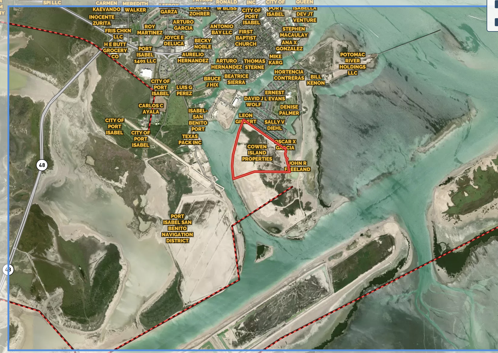 TBD Long Island -1, Port Isabel, TX for sale Aerial- Image 1 of 6