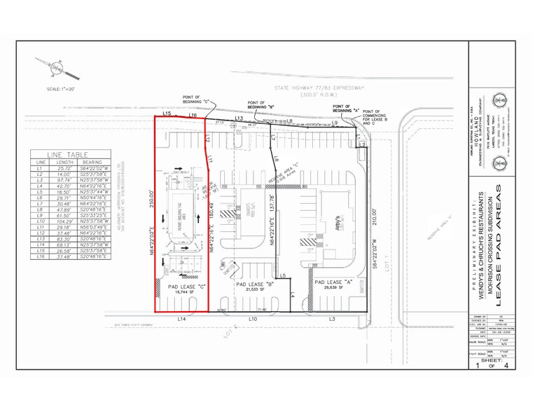 Expressway 77/83, Brownsville, TX for lease - Site Plan - Image 3 of 3