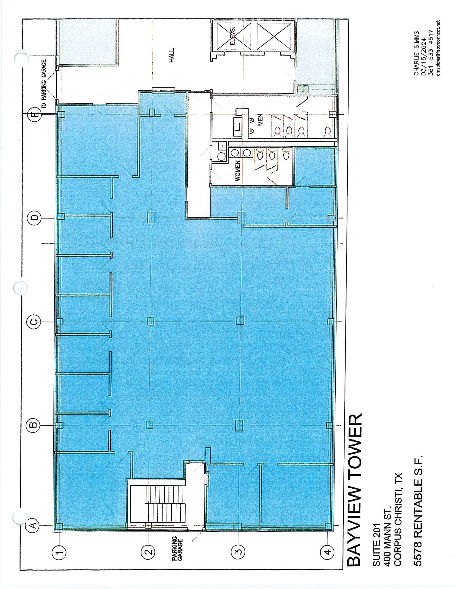 400 Mann St, Corpus Christi, TX for lease Floor Plan- Image 1 of 1