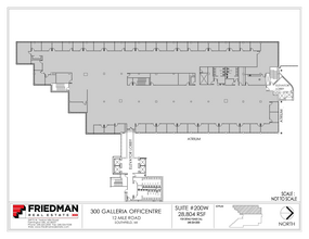 300 Galleria Officentre, Southfield, MI for lease Floor Plan- Image 1 of 2