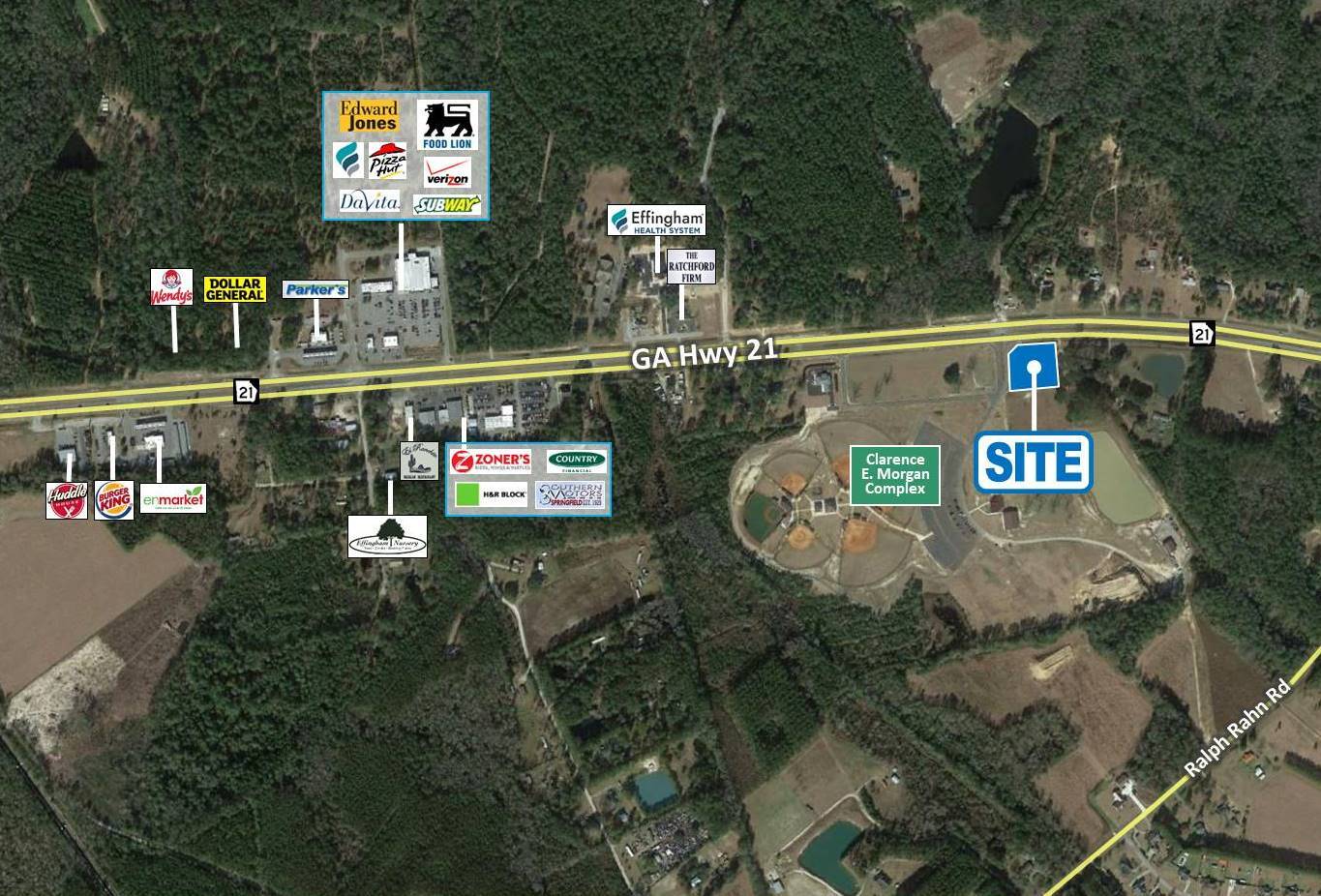 GA Hwy 21 & Josh Reddick Way, Springfield, GA 31329 ±1.33 Commercial