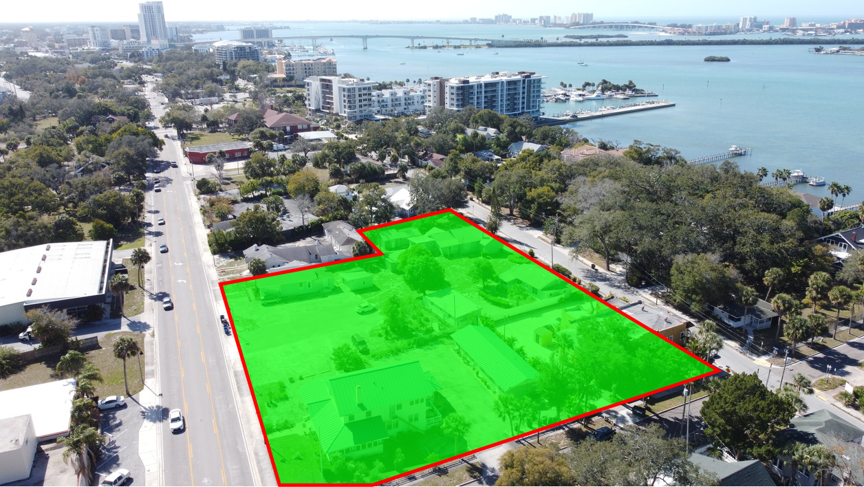 1106 N Fort Harrison Ave, Clearwater, FL for sale Aerial- Image 1 of 6