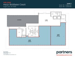 6932 Brisbane ct, Sugar Land, TX for lease Site Plan- Image 1 of 1