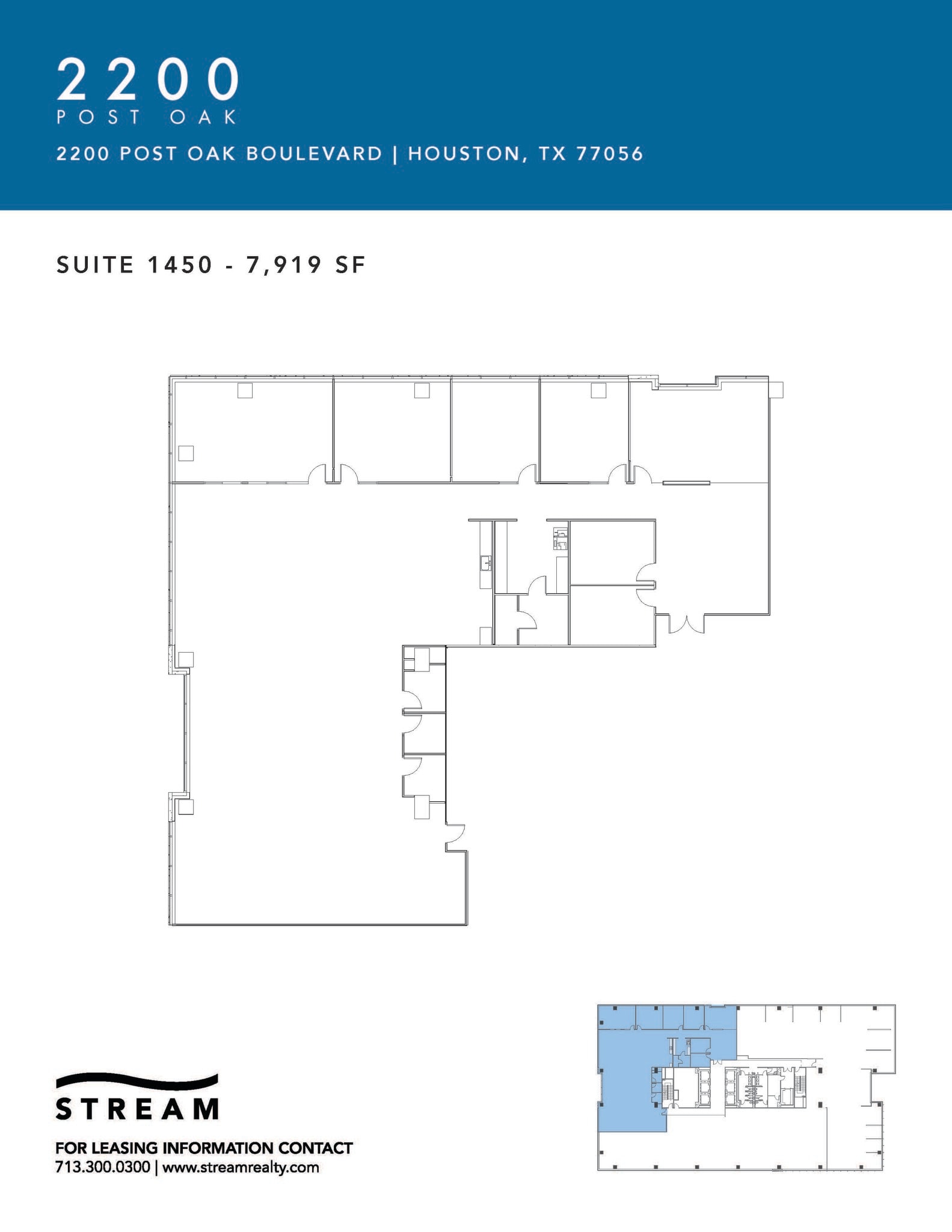 2200 Post Oak Blvd, Houston, TX for lease Floor Plan- Image 1 of 1