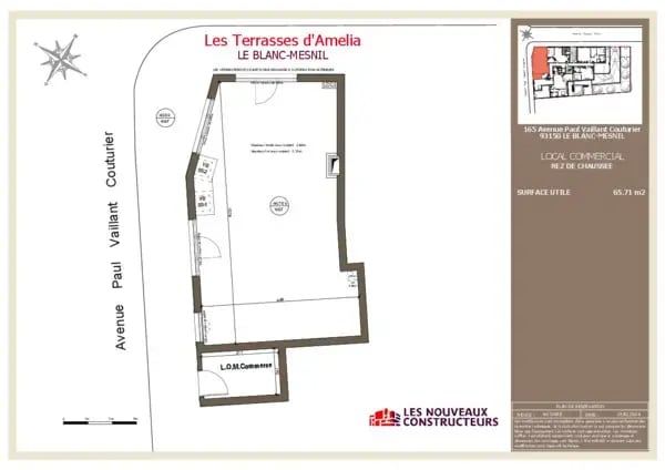 Retail in Le Blanc-Mesnil for lease Floor Plan- Image 1 of 1
