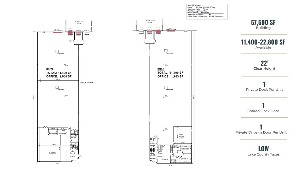 953-977 S Northpoint Blvd, Waukegan, IL for lease Floor Plan- Image 1 of 1