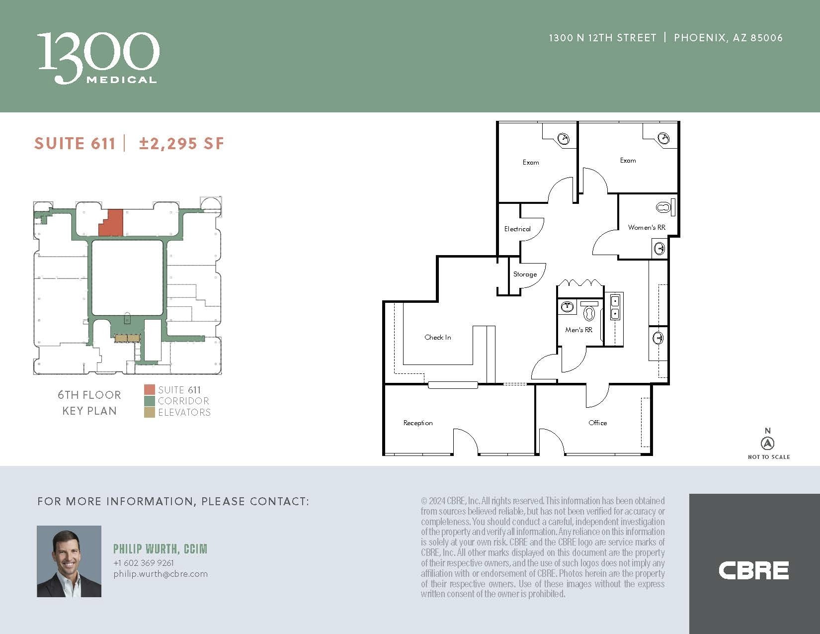 1300 N 12th St, Phoenix, AZ for lease Floor Plan- Image 1 of 1