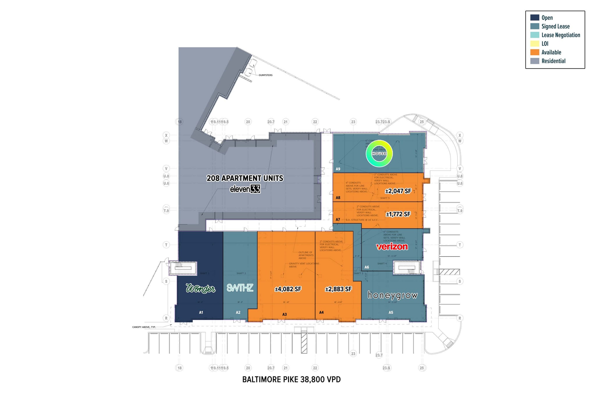 1067 W Baltimore Pike, Media, PA for lease Site Plan- Image 1 of 2