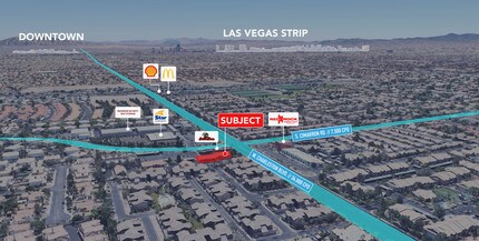 8230 W Charleston Blvd, Las Vegas, NV - AERIAL  map view