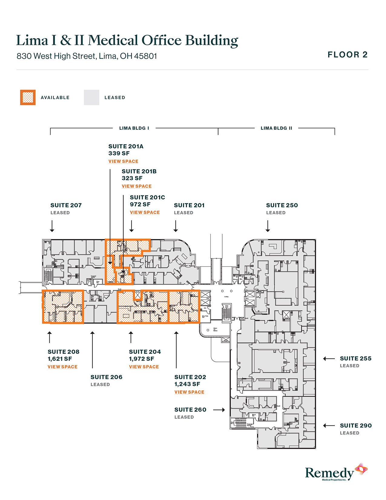 830 W High St, Lima, OH for lease Floor Plan- Image 1 of 5